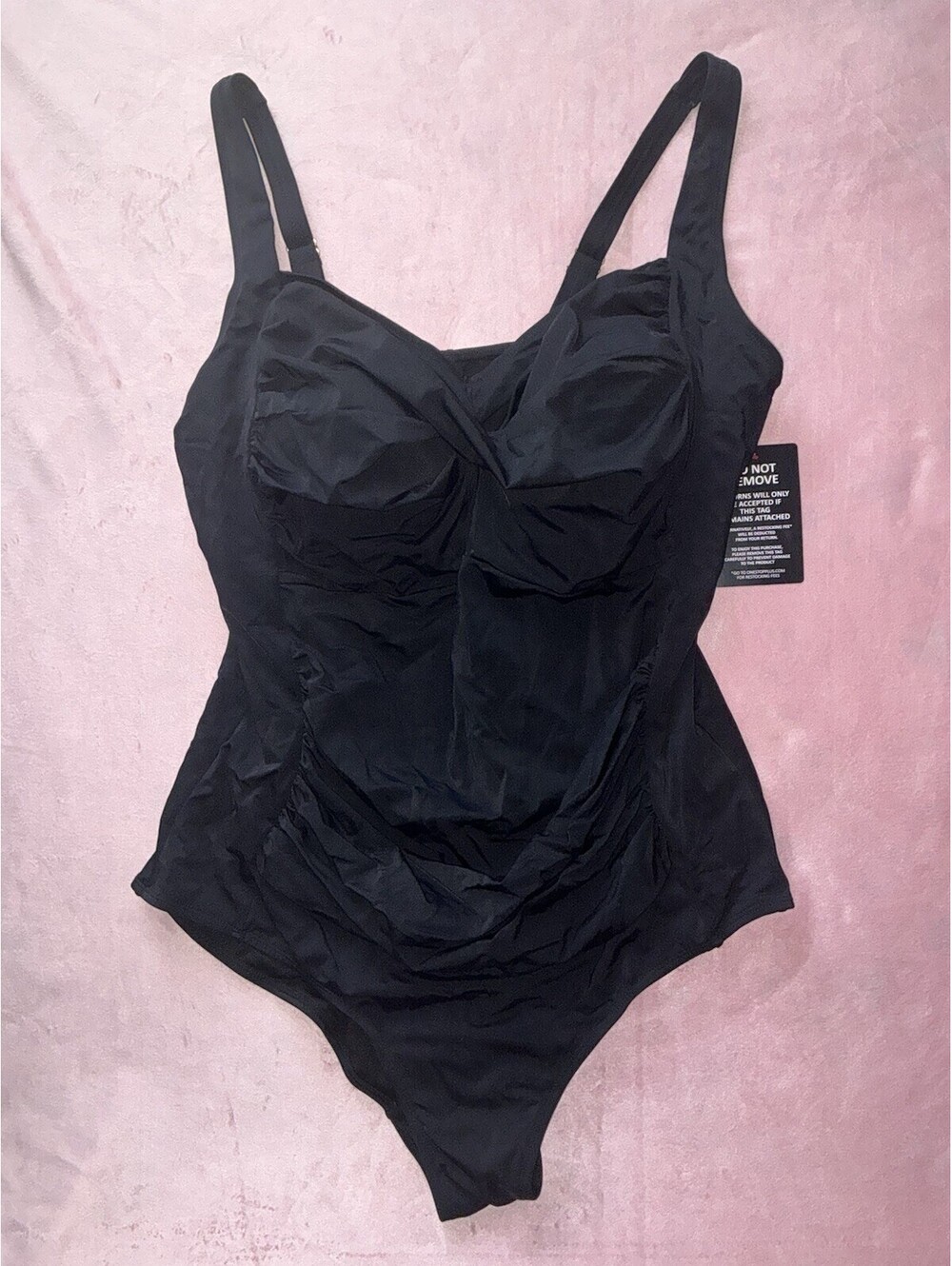 Swimsuits For All Black One Piece Swimsuit NWT size 26